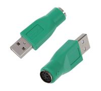 2 adattatori convertitore da PS/2 femmina a USB maschio per