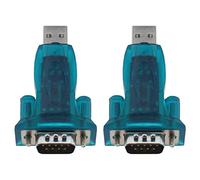 2 adattatori da USB 2.0 a RS232 seriale DB9 a 9 pin maschio, compatibile con Windows 98/SE/ME/2000/XP/Vista/7/8 Mac OS V8.6