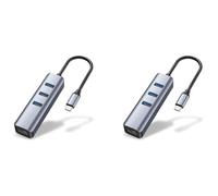 2 adattatori da USB C a Ethernet, da RJ45 a USB C per adattatore di rete LAN Gigabit Ethernet 3/Type-C per Pro