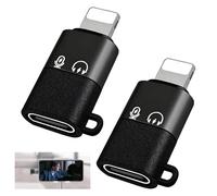 2 adattatori da USB C a Lighting per DJI Mic Mini USB C a iOS OTG, ricevitore microfono wireless per iPhone serie 14/13/12/11, supporto per la ricarica e trasferimento dati