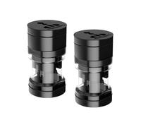 2 Adattatori di Corrente da Viaggio,Adattatori per Prese Internazionali,Adattatori di Corrente Universali,per 160 Paesi Negli Stati Uniti,Nell'UE,nel