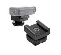 2 adattatori di montaggio a scarpa fredda per microfono DJI 3/2/Mini/Rode/Hollyland/Saramonic Wireless Microfono Lavalier, adattatore per gabbia per fotocamera con foro per treppiede da 1/4 di pollice