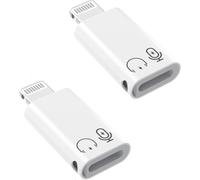 2 adattatori di ricarica da Lightning maschio a USB C femmina per Apple | Tipo C Supporto di Ricarica Trasmissione Dati Chiamata Connettore Audio Dongle per iPhone 14/13/12/11/8/7/XS/Plus iPad