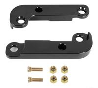 2 adattatori in alluminio per blocco sterzo per BMW E36 per M3, kit di angolo di deriva per aumentare le prestazioni di svolta, modifica da corsa, rosso, blu, nero (nero)