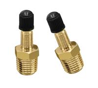 2 adattatori in ottone per gonfiaggio pneumatici da 1/4 di pollice valvole adatte per utensili pneumatici auto compressore d'aria collegamento tubo adattatore ugello aria in rame