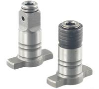2 adattatori per albero chiave elettrica da 0,6 cm, punte per cacciavite a cambio rapido per utensili a impatto, supporto a molla per mandrino, costruzione in metallo