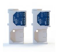 2 adattatori per binario ad incasso adatti per Shelly Plus 1/1 Gen4/1PM Gen4/2PM Gen4, doppio supporto per guida DIN da 35 mm, doppio supporto di montaggio per relè Smart Home, Made in Germany