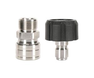 2 Adattatori per Idropulitrice Ad Alta Pressione, Connettore a Sgancio Rapido Da