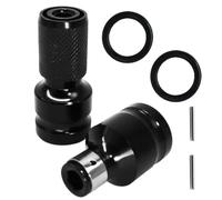 2 Adattatori per Inserti Chiave a Impulsi, Portainserti 1/2 a 1/4 Pollice, Acciaio Cromo-Vanadio, Molla di Sicurezza, Resistente agli Urti, Antiruggine, Multifunzionale, Duraturo, Fai da Te