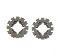 2 adattatori per lame oscillanti multi power tool per seghe elettriche, adattatore per codolo, resistente all'ossidazione, in acciaio grigio, forniture fai da te con diametro di 25 mm