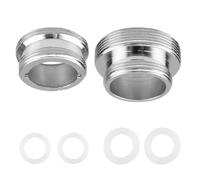 2 adattatori per rubinetto, da 22 mm a 24 mm, in metallo, aeratore, da 22 mm a 28 mm, connettore per rubinetto da cucina per tubo da giardino, filtro dell'acqua, rubinetto da cucina, vasca da bagno