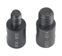 2 adattatori per smerigliatrice angolare, convertitore da M10 a M14 e da M14 a M10, connettore in acciaio per cuscinetti di lucidatura e punte da trapano, adattatore portatile per albero per utensili