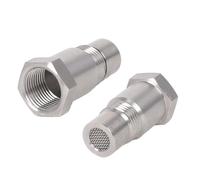 2 adattatori per sonda lambda M18x1.5 adattatore sensore di ossigeno in acciaio inox O2 con sensore di ossigeno distanziatore auto universale con filtro O2