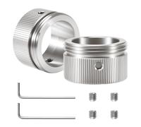 2 adattatori per termostato per radiatore, M30 x 1,5, in acciaio inox 304 | Valvole termostatiche per termosifoni, con 2 chiavi esagonali e 4 viti, diametro interno 22 mm, adattatore per Danfoss RA