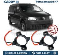 2 ADATTATORI Portalampada H7 per VW CADDY 3 03-10 per Montaggio KIT LED Xenon