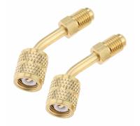 2 adattatori R410A, accoppiatori rapidi femmina SAE da 5/16" a svasatura maschio SAE da 1/4" per mini condizionatori d'aria split system 454b adattatore refrigerante A2l adattatore refrigerante