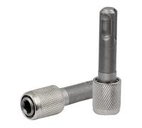 2 adattatori SDS Plus, 6,35 mm, esagonali SDS Bit Holder, attacco mandrino, mandrino a sgancio rapido, per trapani a percussione, trapani a terra, trapani industriali