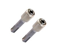 2 adattatori SDS Plus da 6,35 mm, attacco esagonale, supporto per punte per trapano a percussione, punta a terra, punta di terra, terra perfetta per applicazioni industriali, progetti fai da te