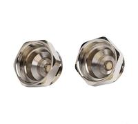 2 adattatori termostatici in ottone da M30 x 1,0 a M30 x 1,5 per valvole radiatori Oventrop pre 1998, convertitore cromato per controllo intelligente del riscaldamento