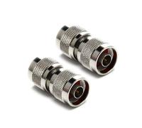2 adattatori UniteCom tipo N maschio a maschio tipo N maschio a bassa perdita spina dritta RF coassiale antenna connettore barilotto convertitore di genere 4G 5G Wi-Fi LoRa elio UHF VHF
