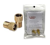 2 Adattatori Universali per Valvole - Da PRESTA a SCHRADER specifico per Bici da Corsa e Mountain Bike - Gonfia con il compressore o la Pompa a pedale - Made in Italy - AlGiustoPrezzo ® ™
