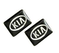 2 adesivi 18 x 11 mm. Adatto per auto KIA. Per interni, salone, chiavi, ecc. Adesivi decorativi con emblema (18 x 11 mm KIA 2 pezzi)
