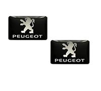 2 adesivi 18 x 11 mm. Adatto per auto Peugeot con logo auto. Per interni, salone, chiavi, ecc. Adesivi decorativi con emblema (18 x 11 mm Peug.. 2 pezzi)