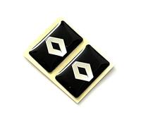 2 adesivi 18 x 11 mm. Adatto per auto Renault con logo automobilistico. Per interni, salone, chiavi, ecc. Adesivi decorativi con emblema (18 x 11 mm Ren. 2 pezzi)