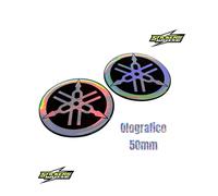 2 Adesivi 3M Resinato 3D da 50mm Diapason Emblema Yamaha TMAX T MAX Moto LOGO