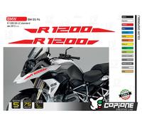 2 Adesivi becco parafango Moto BMW R 1200 gs standard lc monocromo BM GS P4