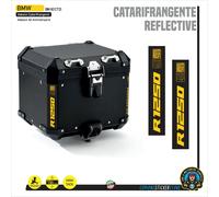 2 Adesivi catarifrangenti Valigie top case BMW R 1250 adv 40 anniversary CT13