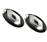 2 adesivi con logo 14 mm di diametro, adatti per auto Renault, per chiavi, telecomando, ecc. Adesivi con logo (14 mm Ren. 2 pezzi)