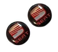 2 adesivi da 10 mm di diametro per auto S.EA.TAuto con testo. Per chiavi, telecomando, ecc. Adesivi con emblema (10 mmSE-at 2 testi epossidici)