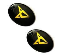 2 adesivi da 56 mm, 60 mm, 65 mm, adatti per auto Style. Per tuning, coprimozzi, tappi di copertura, ecc. Adesivi con emblema (65 mm)