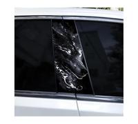 2 Adesivi Decorativi Per Montanti B Dell'auto, Un Lupo Feroce, Adesivo Fai Da Te Per Colonna Centrale Dell'auto(B)