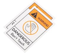 2 adesivi di avvertimento di sicurezza Do Not Touch Adesivi di avvertimento autoadesivi Etichette di avvertimento per macchine industriali Etichette di cautela per la prevenzione dei rischi sul posto