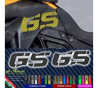 2 Adesivi Fianco Serbatoio Moto BMW F 800 GS adventure CARBON FLUO METAL