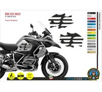 2 Adesivi Fianco Serbatoio Moto BMW R 1200 1250 gs adventure macchia BM GS MA3