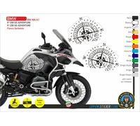 2 Adesivi Fianco Serbatoio Moto BMW R 1200 gs adv LC BM NN K1
