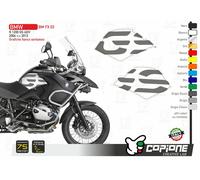 2 Adesivi Fianco Serbatoio Moto R 1200 gs adventure 2006 - 2013 big logo GS FX03
