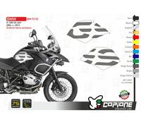 2 Adesivi Fianco Serbatoio Moto R 1200 gs adventure 2006 - 2013 big logo GS FX03