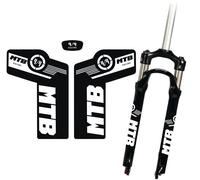 2 Adesivi Forcella MTB ammortizzatori Decalcomanie fox COLORE bianco