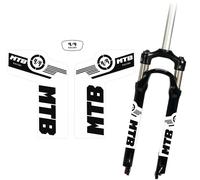 2 Adesivi Forcella MTB ammortizzatori Decalcomanie fox COLORE nero