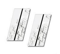 2 adesivi impermeabili per pilastro B a nido d'ape per far risaltare il tuo veicolo (B)