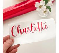 2 Adesivi In vinile Con Nome Personalizzato For Decorazioni For Feste Di Matrimonio, Adesivi In vetro Con Nome For Baby Shower, Damigelle D'onore, Proposte Di Matrimonio