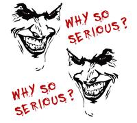 2 adesivi Joker nero opaco + 2 accessori pellicola rosso carminio K059