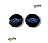 2 Adesivi Logo FORD 3D 50mm in resina di alta qualità compatibile non originale