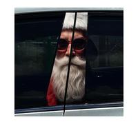 2 Adesivi Moderni Per Montanti B Dell'auto Di Babbo Natale, Adesivi Impermeabili Per Colonna Centrale Dell'auto(TYPE A)