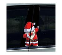 2 Adesivi Moderni Per Montanti B Dell'auto Di Babbo Natale, Adesivi Impermeabili Per Colonna Centrale Dell'auto(C)