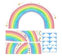 2 Adesivi Murali Arcobaleno E 1 Adesivo Murale Nuvola, Simpatici Adesivi Murali, Adesivi Murali Autoadesivi, Decorazione Per La Camera Dei Bambini, Adesivi Murali Decorativi Per L'Asilo